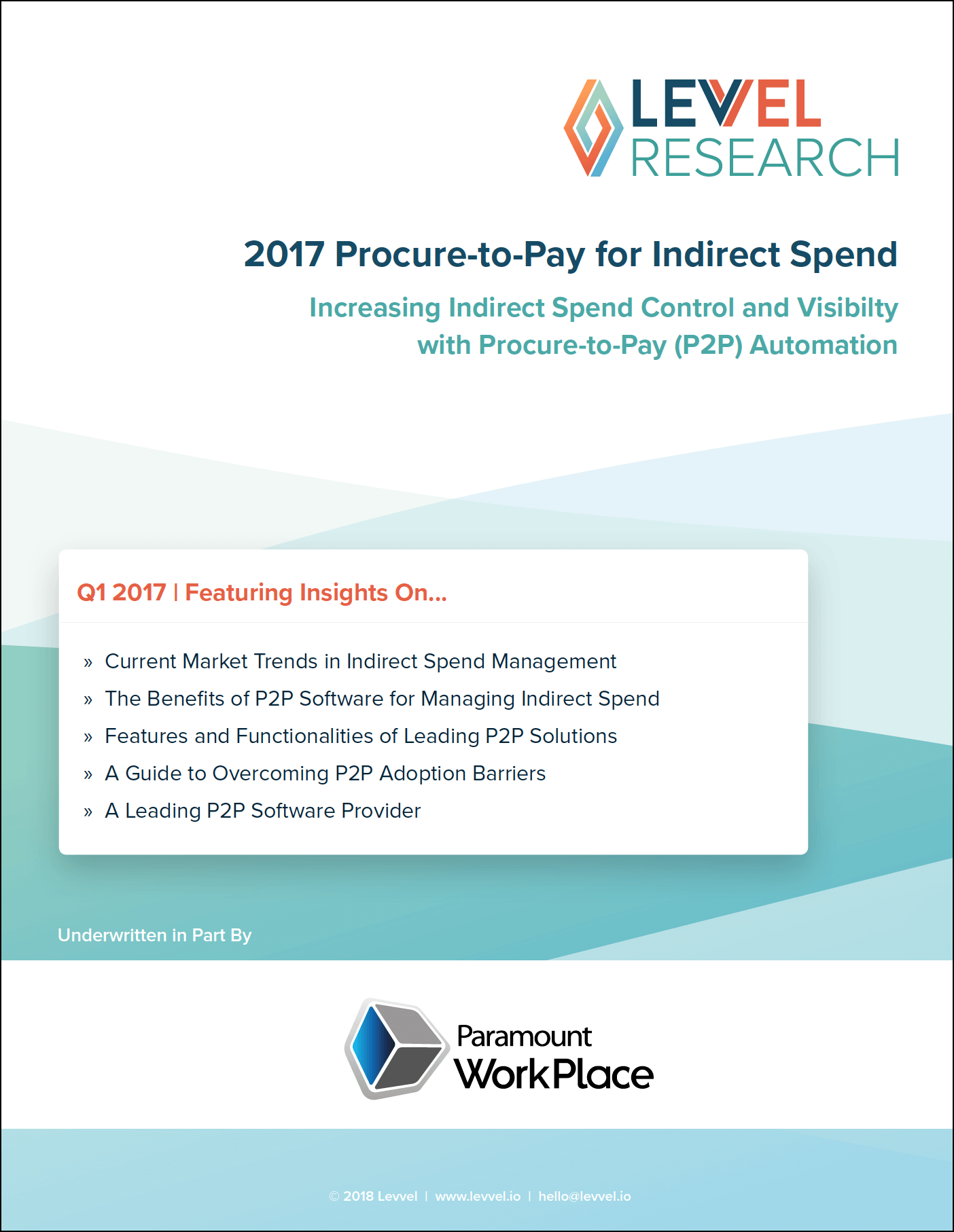 2017 Procure-to-Pay for Indirect Spend
