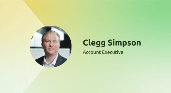 Photo of Clegg with job title