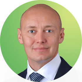 PairSoft image with green background for Matt Collis, our CFO